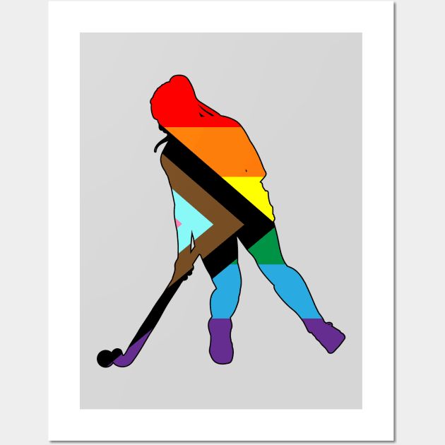 Field Hockey: Queer Pride Wall Art by ziafrazier